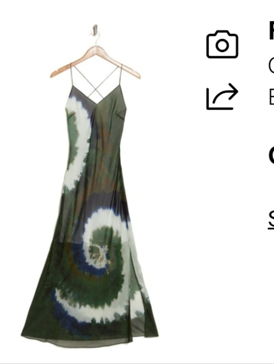 Frame Denim Dresses & Skirts - Frame Green Julia Sarr Jamois Edition Midi Dress Silk Midi Dress Size Small